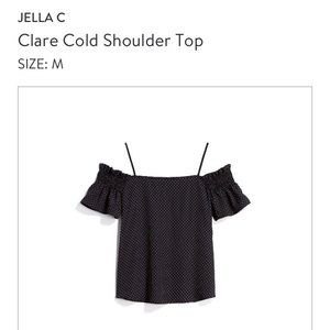 NWT Off shoulder polka dot top
